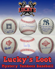 Lucky's Loot Signed Baseball Mystery Box - New York Yankees
