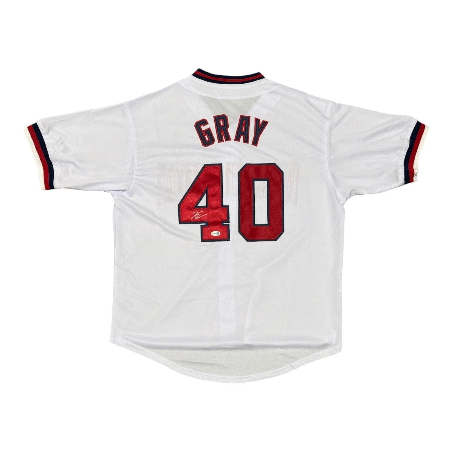Josiah Gray Signed Autographed Washington Nationals Custom Jersey JSA COA
