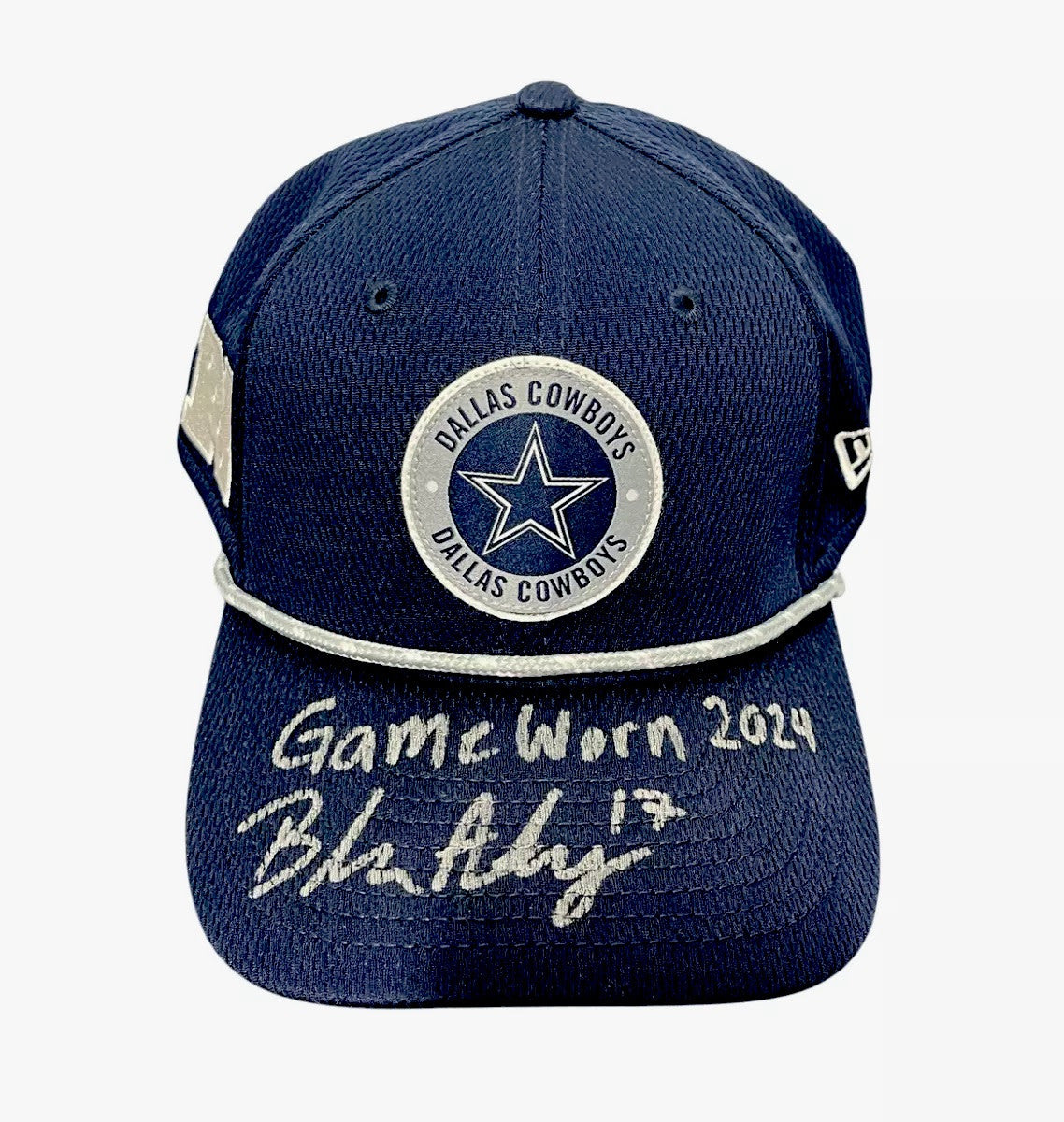 Brandon Aubrey Signed Auto Game Worn 2024 Cowboys Hat Beckett BAS COA #20
